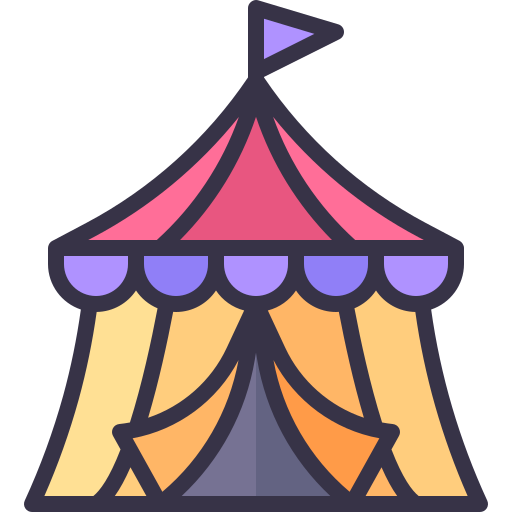 Circus tent Generic color lineal-color icon
