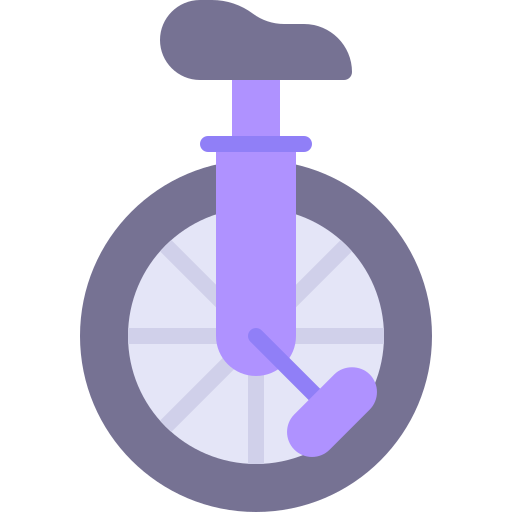 Unicycle Generic color fill icon