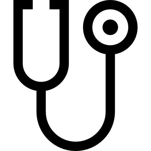stetoskop Basic Straight Lineal ikona