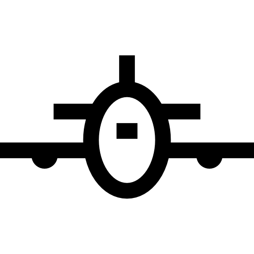 avion Basic Straight Lineal Icône