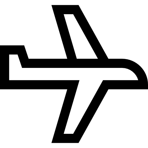 samolot Basic Straight Lineal ikona
