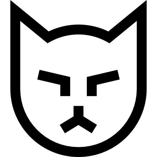 gatto Basic Straight Lineal icona
