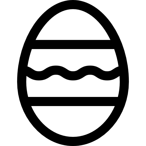 ovos de pascoa Basic Straight Lineal Ícone