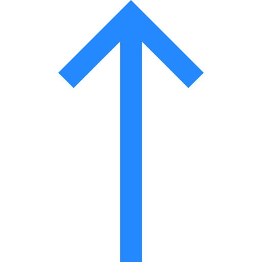 Up arrow Basic Straight Flat icon