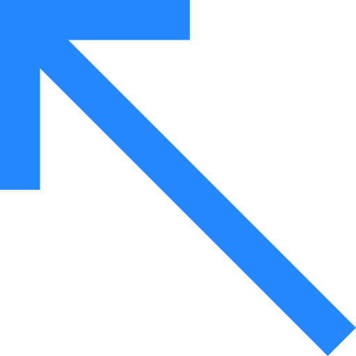 Diagonal arrow Basic Straight Flat icon