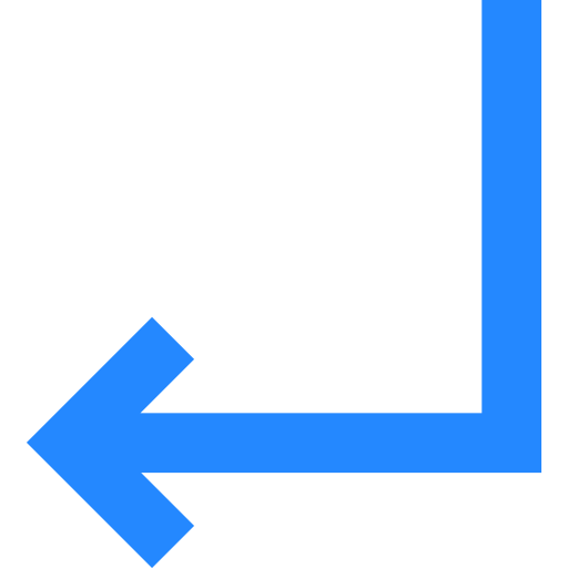 Turn left Basic Straight Flat icon