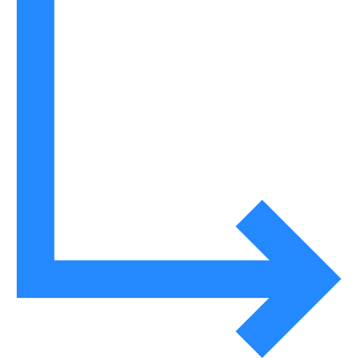 Turn right Basic Straight Flat icon