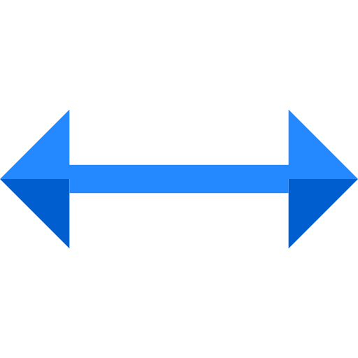 Двойная стрелка Basic Straight Flat иконка
