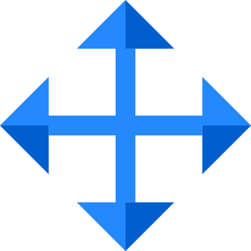 Crossroads Basic Straight Flat icon