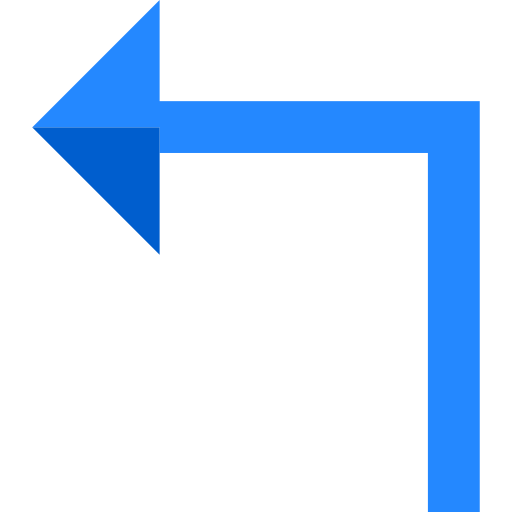 freccia sinistra Basic Straight Flat icona