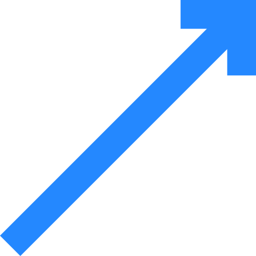 flecha diagonal Basic Straight Flat icono