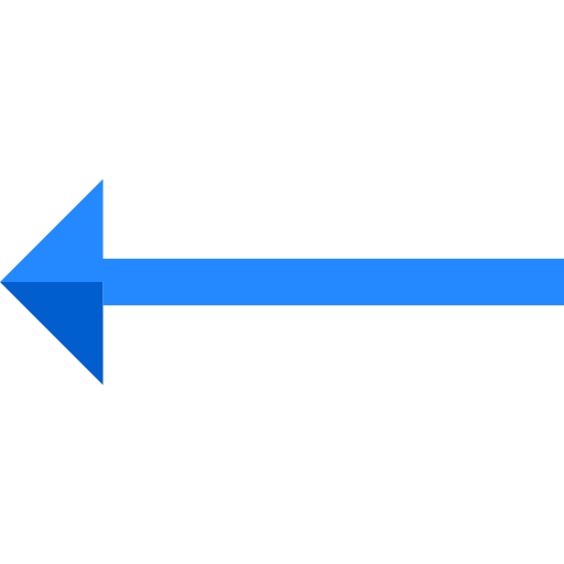 strzałka w lewo Basic Straight Flat ikona