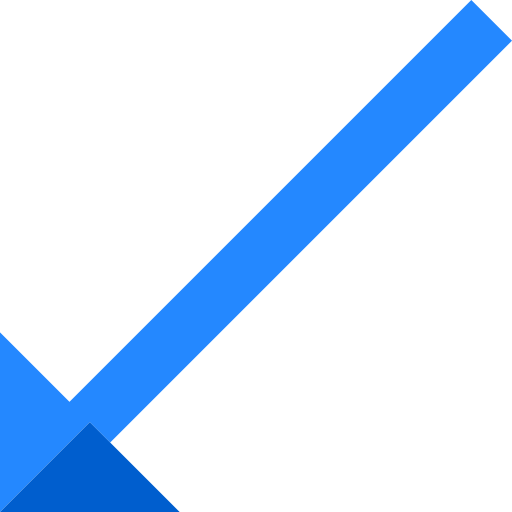 Диагональная стрелка Basic Straight Flat иконка