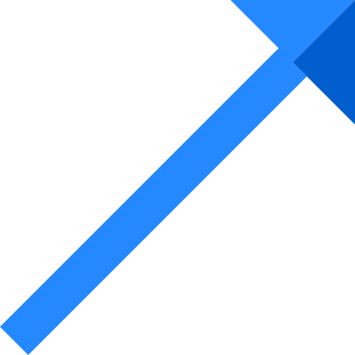 Диагональная стрелка Basic Straight Flat иконка