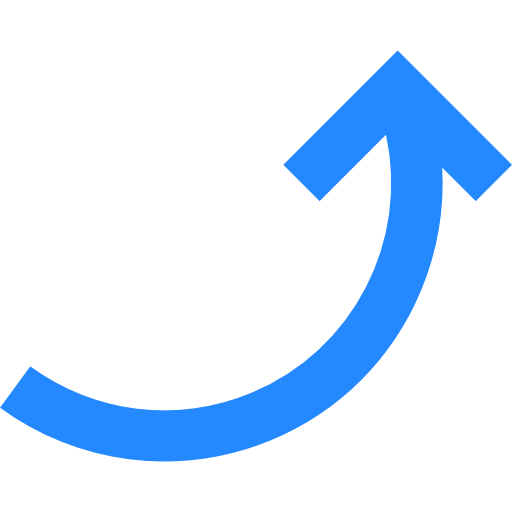 flecha curva Basic Straight Flat icono