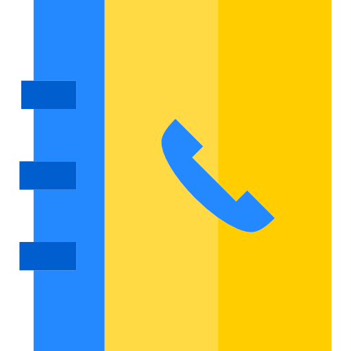 telefonbuch Basic Straight Flat icon