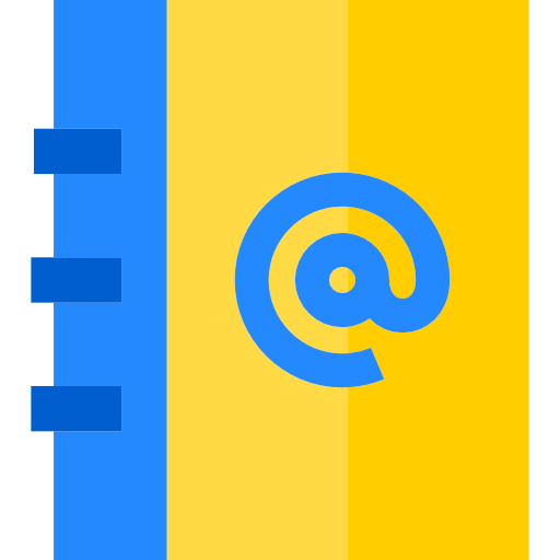 directorio telefónico Basic Straight Flat icono