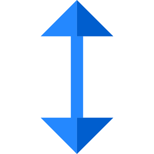 スクロール Basic Straight Flat icon