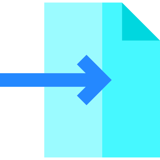 import Basic Straight Flat ikona