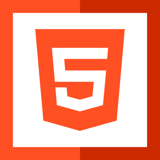 html Basic Straight Flat icon