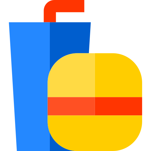 hamburguesa Basic Straight Flat icono