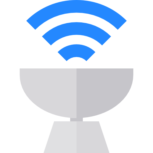 antenne satellite Basic Straight Flat Icône