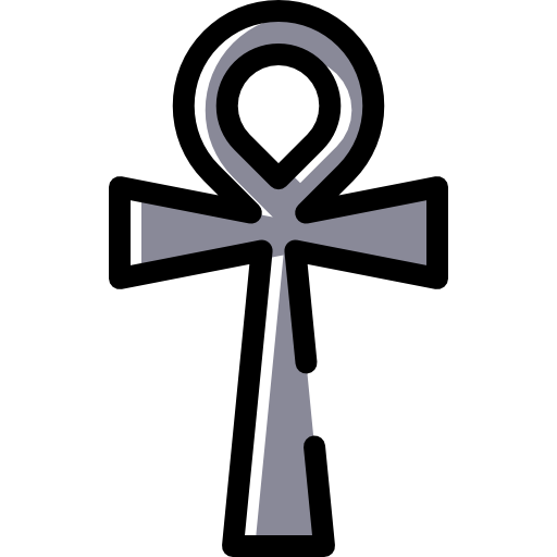 ankh Detailed Rounded Color Omission icon