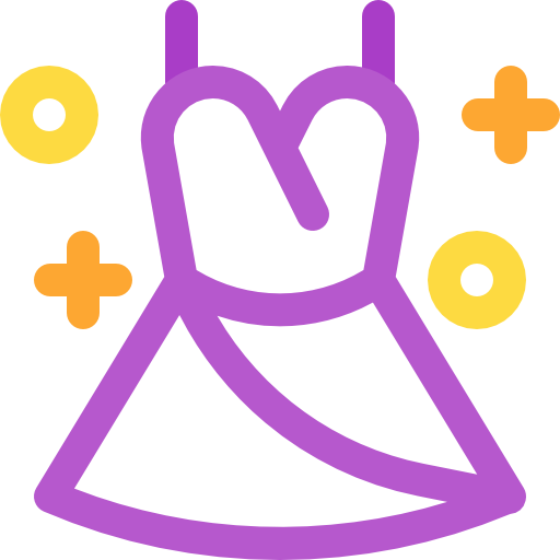 ドレス Basic Rounded Lineal Color icon