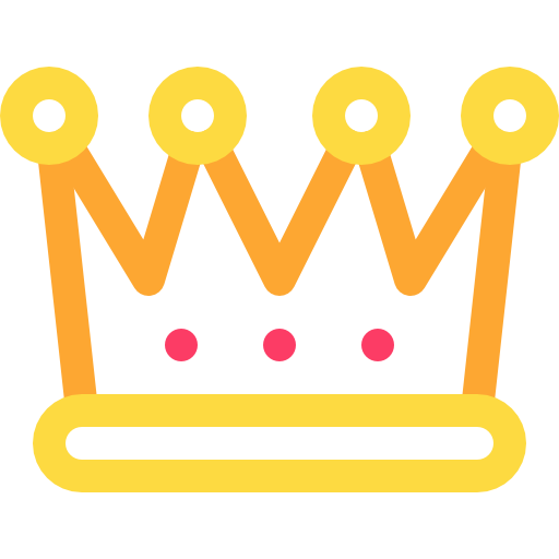 Crown Basic Rounded Lineal Color icon