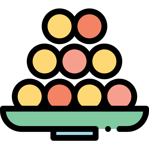 Żywność Detailed Rounded Lineal color ikona