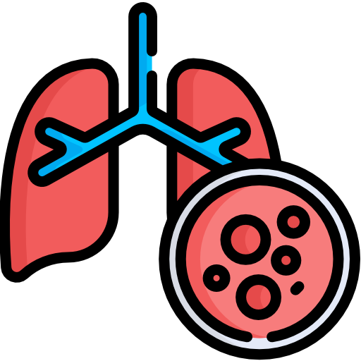 cancer du poumon Special Lineal color Icône