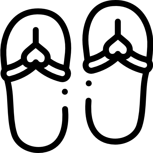 ビーチサンダル Detailed Rounded Lineal icon