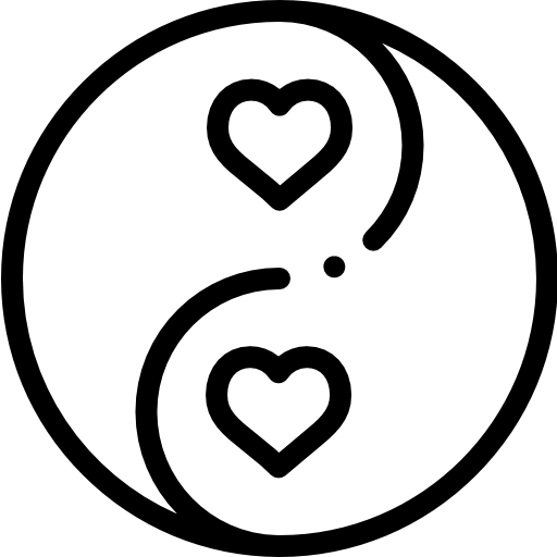 음양 Detailed Rounded Lineal icon