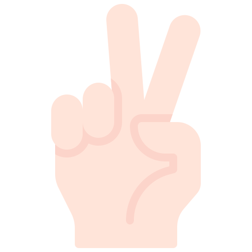 2本の指 Generic color fill icon