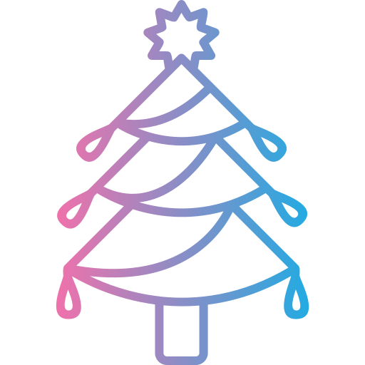 Christmas tree Generic gradient outline icon