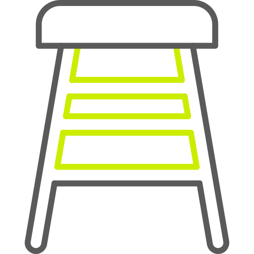 krzesło barowe Generic color outline ikona