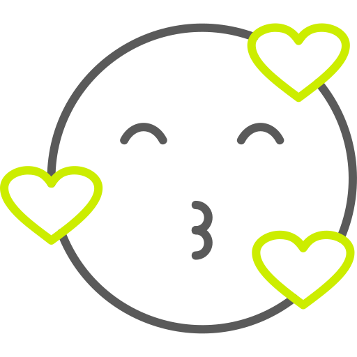 pocałuj emoji Generic color outline ikona