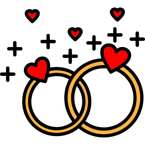 anneaux de mariage Generic color lineal-color Icône
