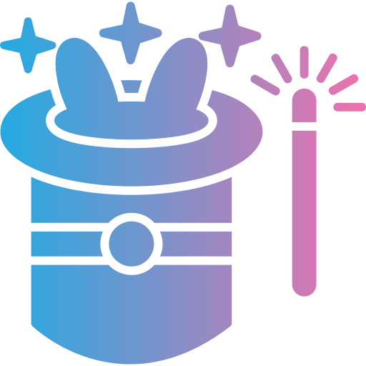 魔法の帽子 Generic gradient fill icon