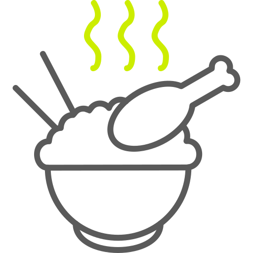 bol de arroz Generic color outline icono