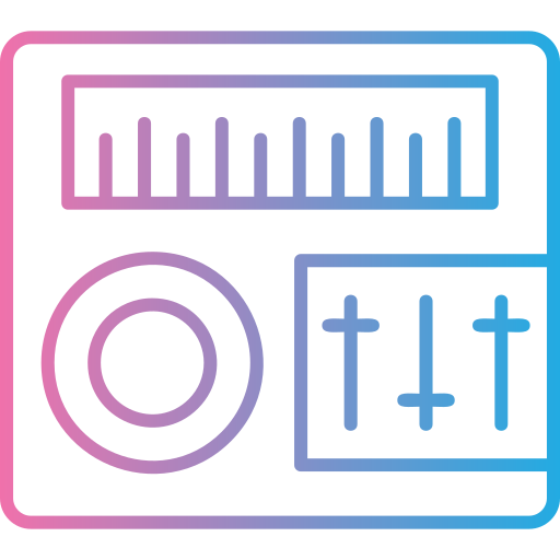 Sound mixer Generic gradient outline icon