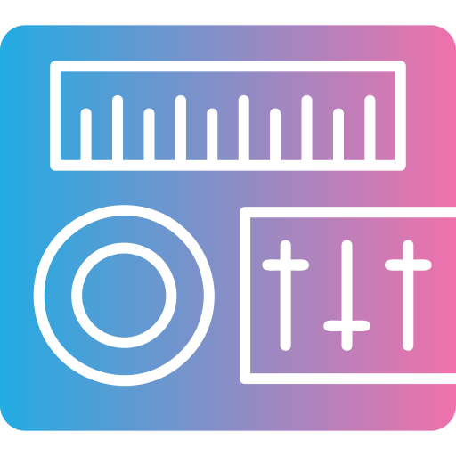 Sound mixer Generic gradient fill icon