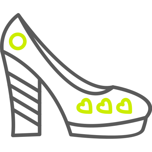 zapatos Generic color outline icono