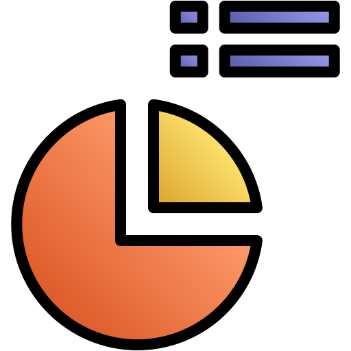diagramme circulaire Generic gradient lineal-color Icône