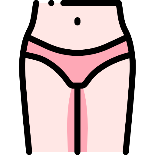 Thigh Detailed Rounded Lineal color icon