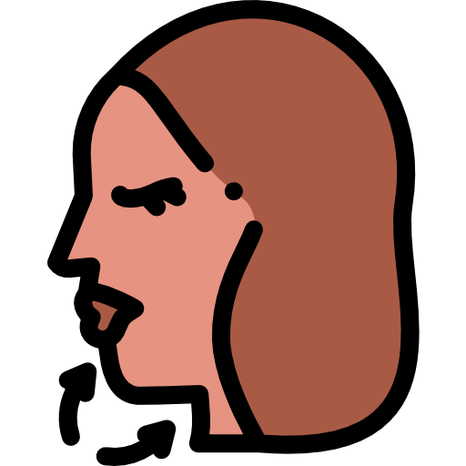 顎 Detailed Rounded Lineal color icon
