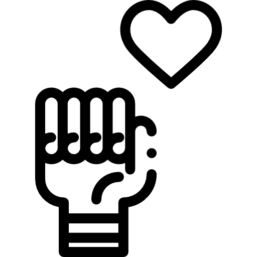 拳 Detailed Rounded Lineal icon