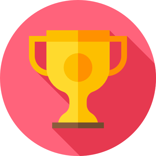 Trophy Flat Circular Flat icon