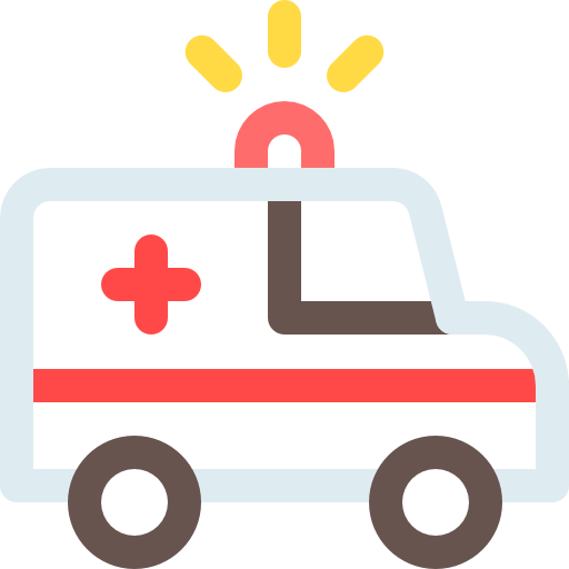 ambulans Basic Rounded Lineal Color ikona