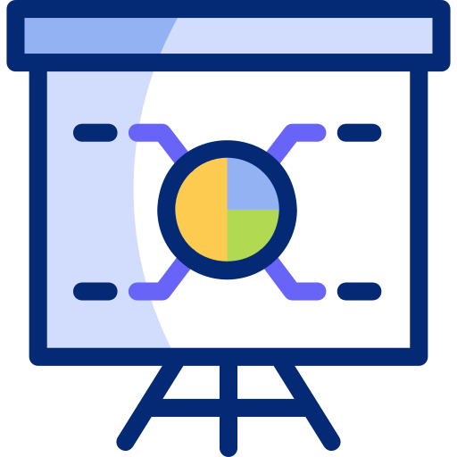 Presentation Basic Accent Lineal Color icon